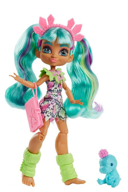 Cave Club Rockelle Doll: Prehistoric Fun with Wild Hairstyles and Dino Pets
