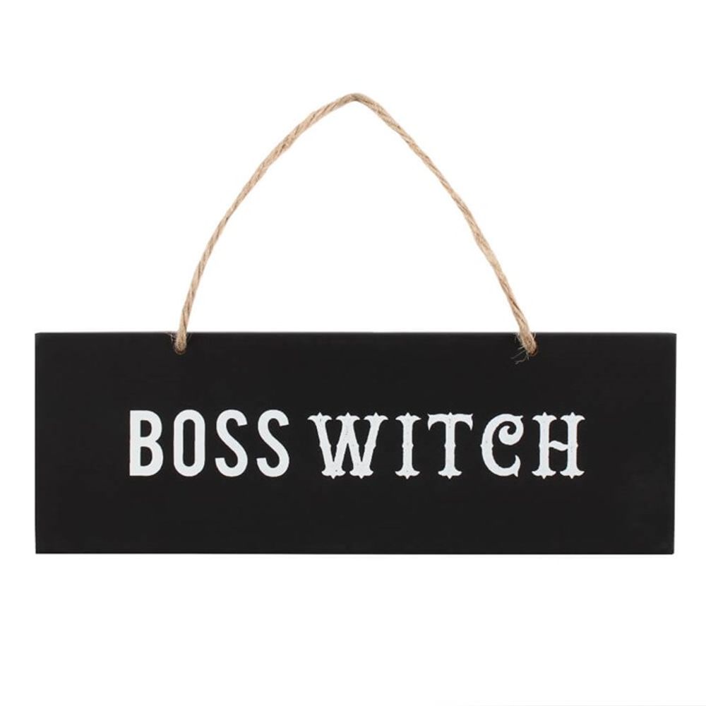 Stylish Boss Witch Decorative Wall Sign for Hanging