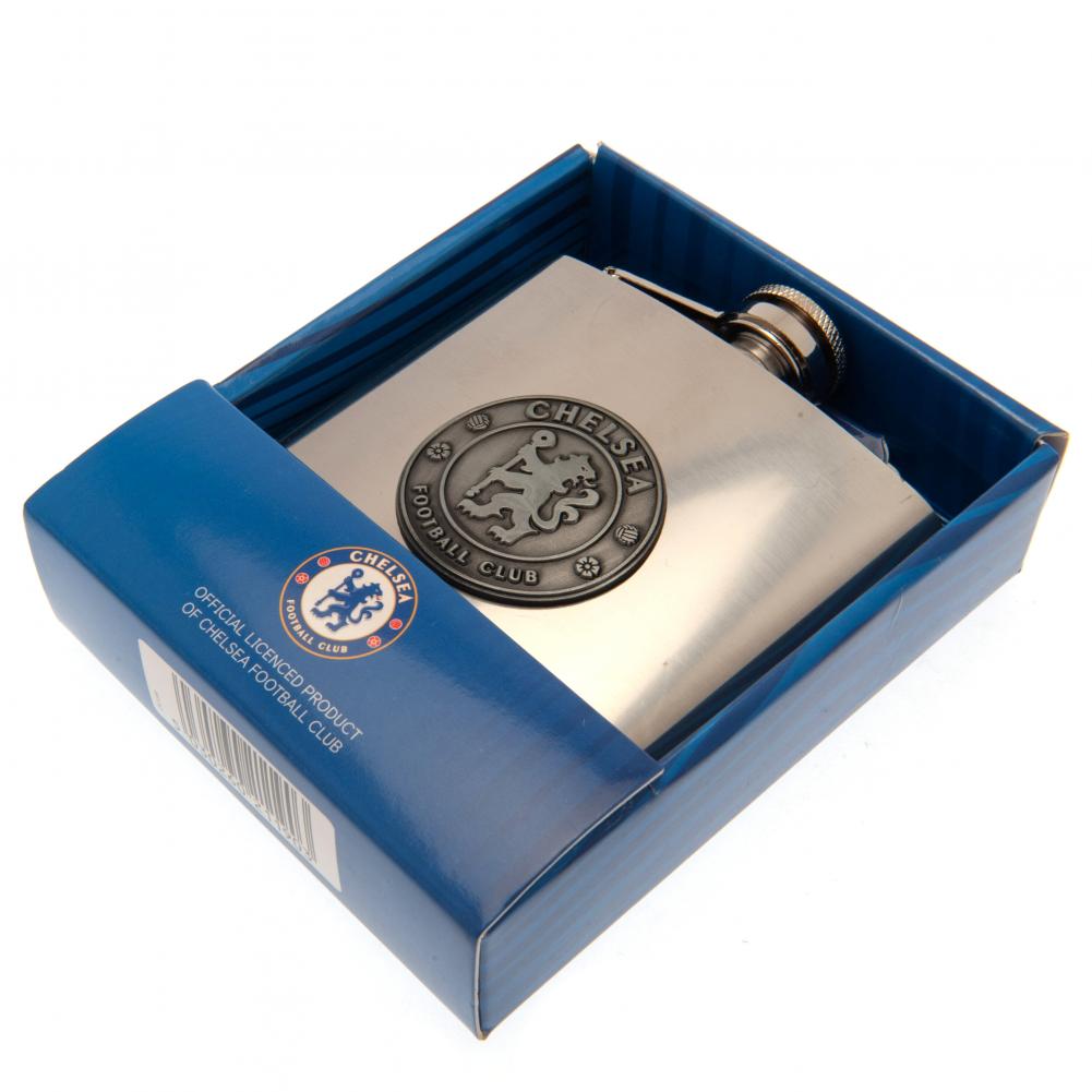 Chelsea Football Club Stainless Steel Hip Flask for Liquor Storage