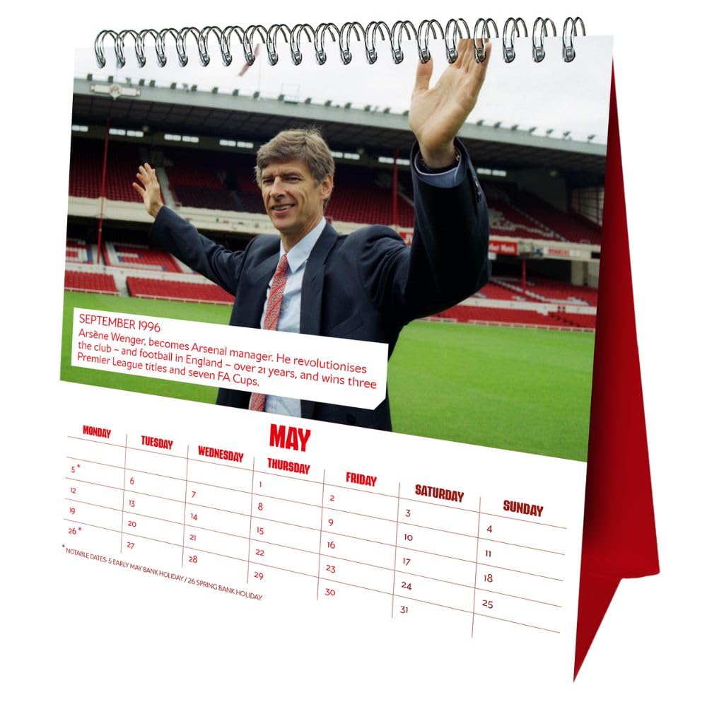 2025 Arsenal FC Desktop Trailblazers Special Edition Calendar