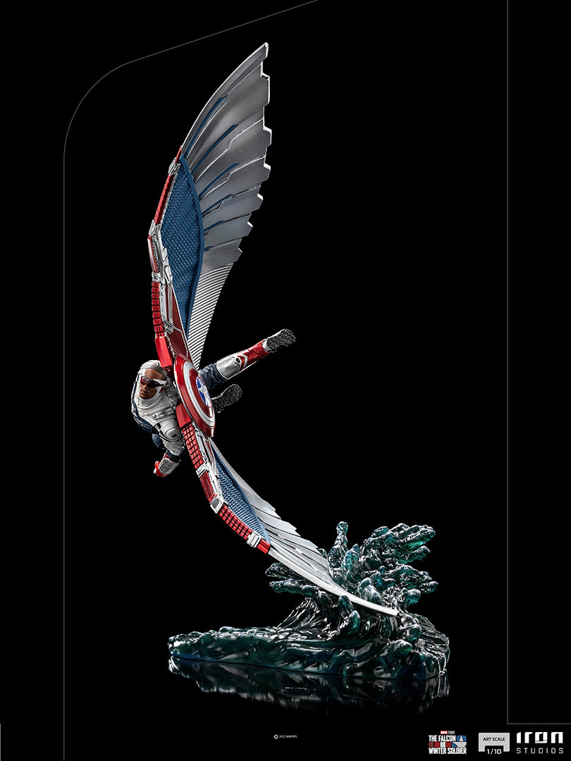 Deluxe Captain America Sam Wilson Statue Inspired by The Falcon and the Winter Soldier