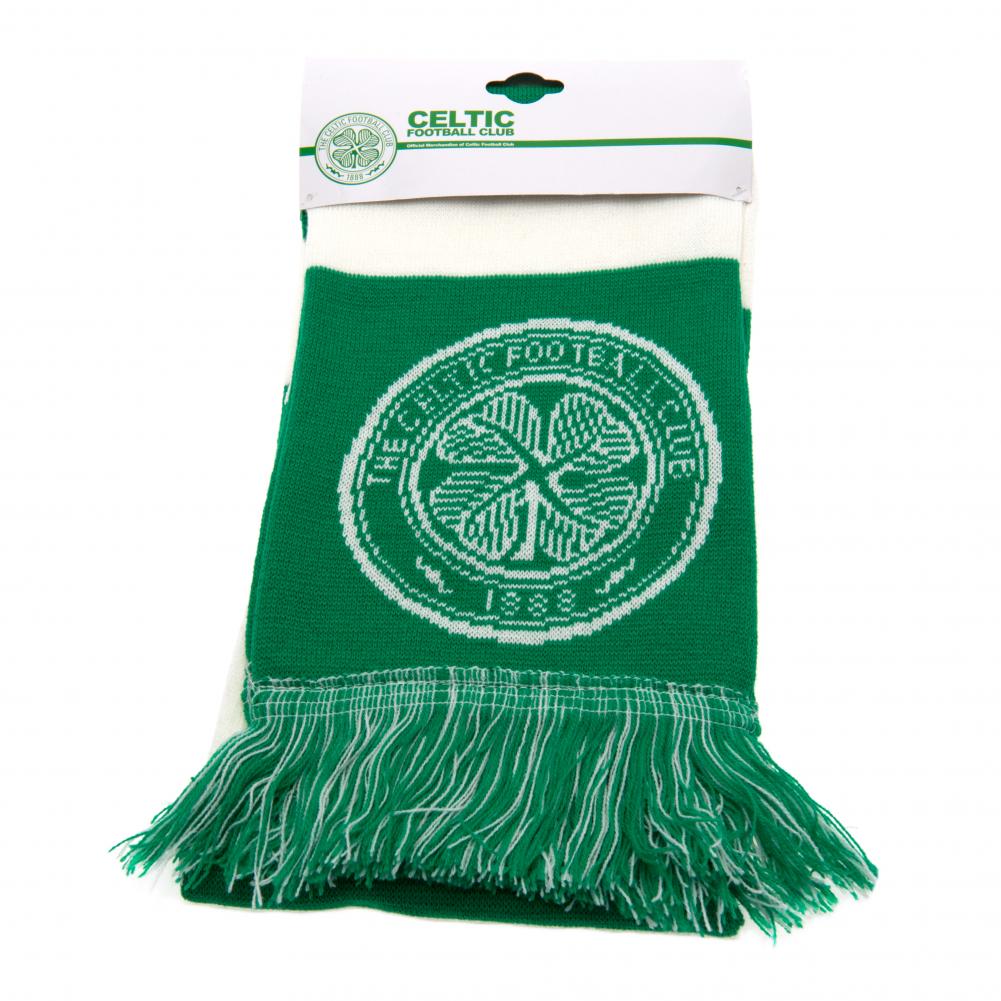 Authentic Celtic Football Club Stripe Scarf for Fans