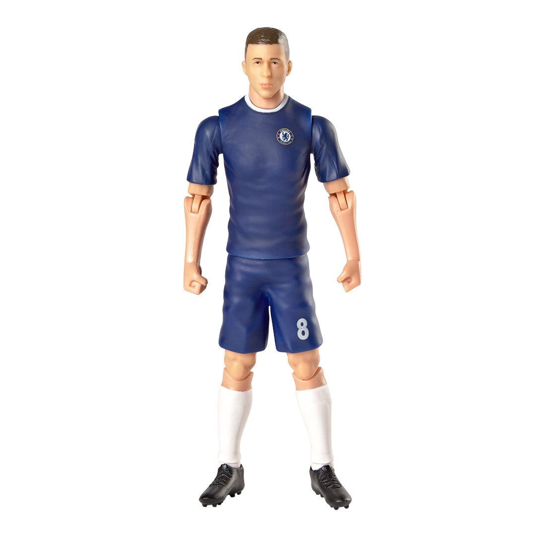 Chelsea Football Action Figure of Enzo Fernandez Wearing No. 8 Team Kit