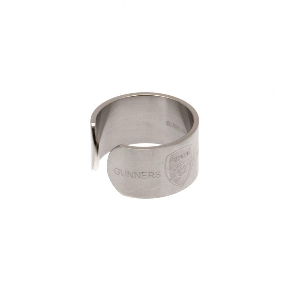 Small Arsenal FC Stainless Steel Bangle-Style Ring