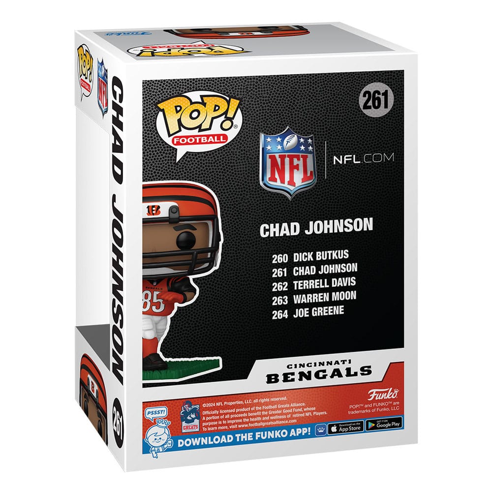 Collectible Chad Johnson NFL Cincinnati Bengals Funko POP! Vinyl Action Figure for Football Fans
