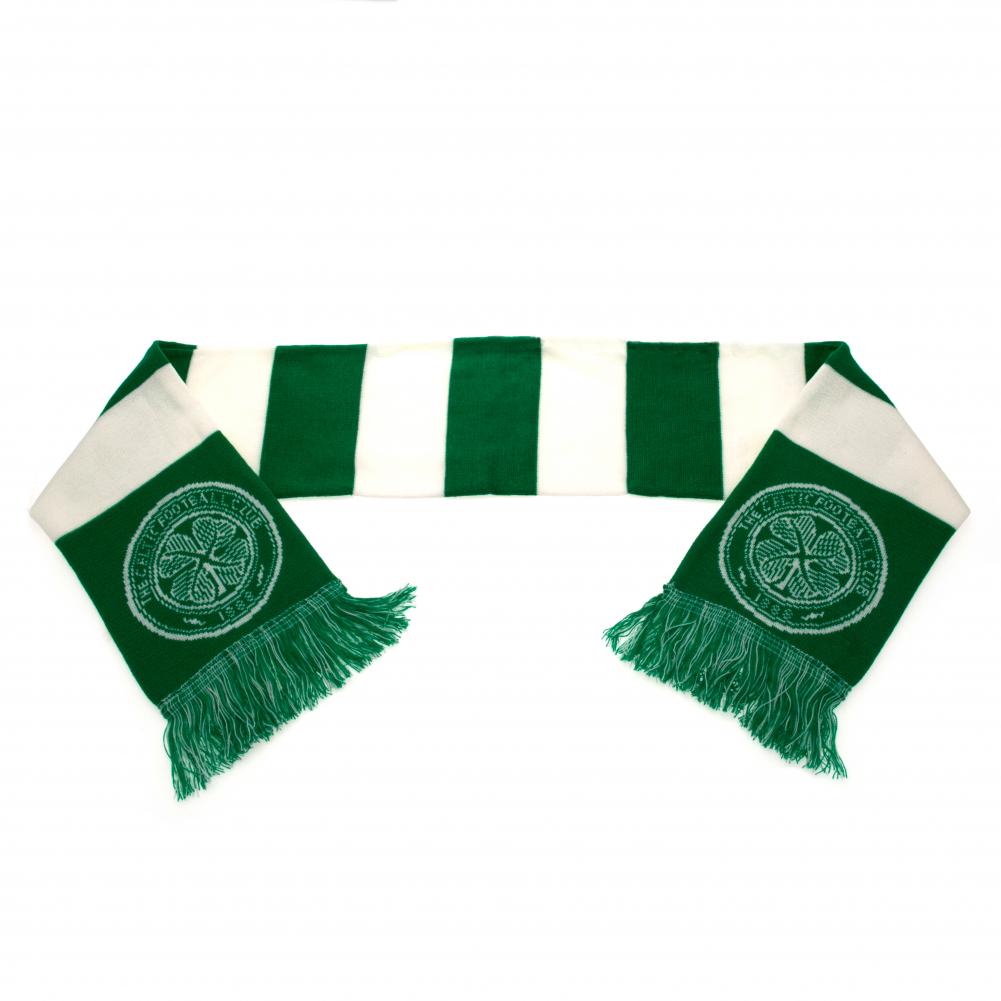 Authentic Celtic Football Club Stripe Scarf for Fans