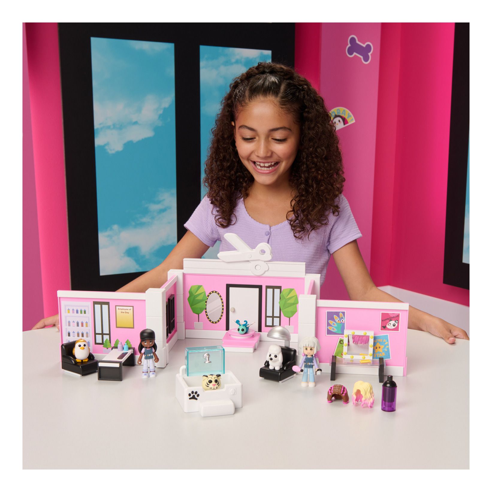Adopt Me - Deluxe Pet Salon Playset for an Immersive Pet Makeover Experience