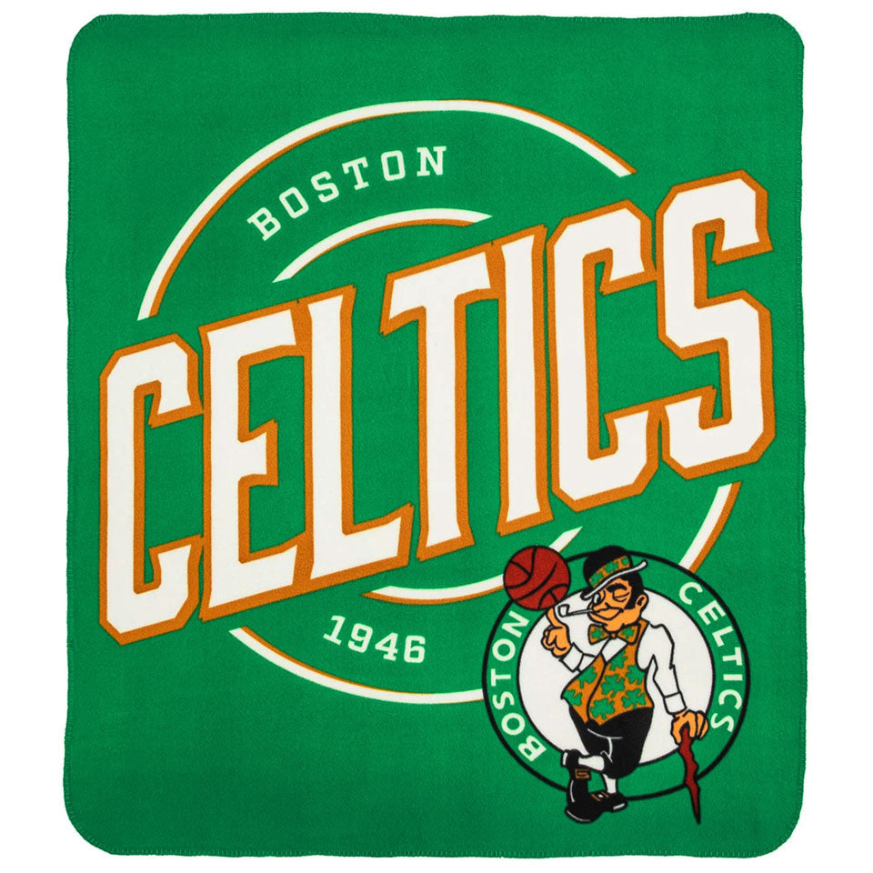 High - Quality Boston Celtics Logo Fleece Throw Blanket