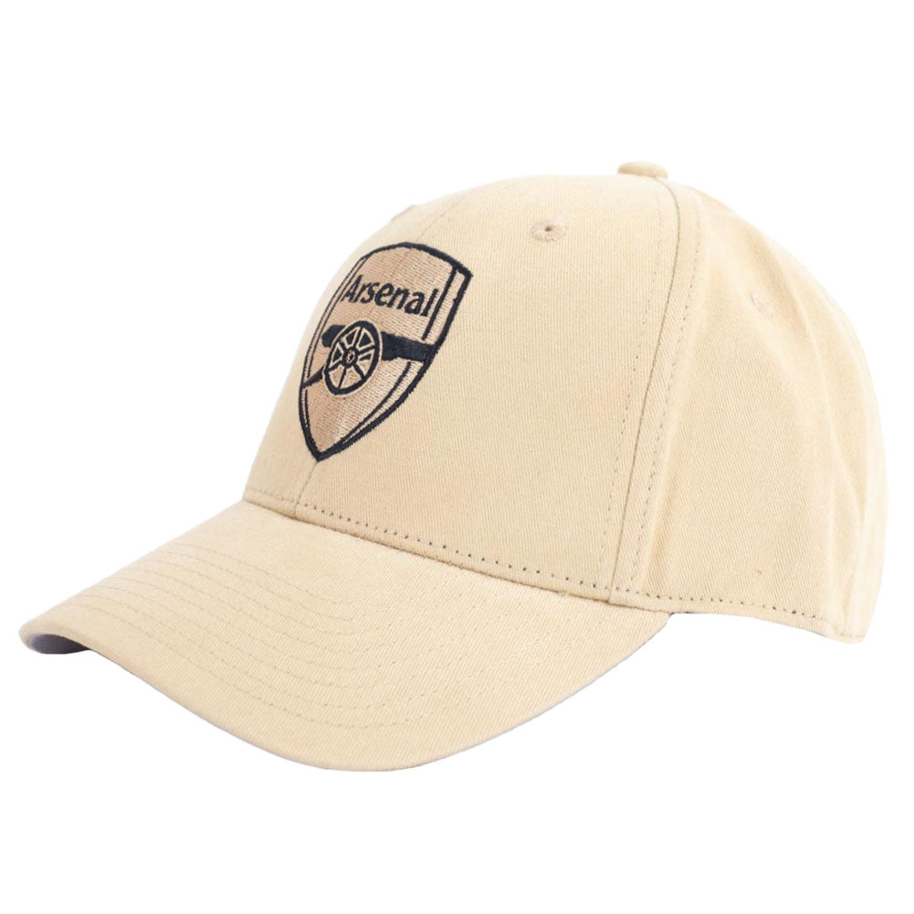 Arsenal Football Club Classic Light Gold Curved Brim Adjustable Cap for Adults