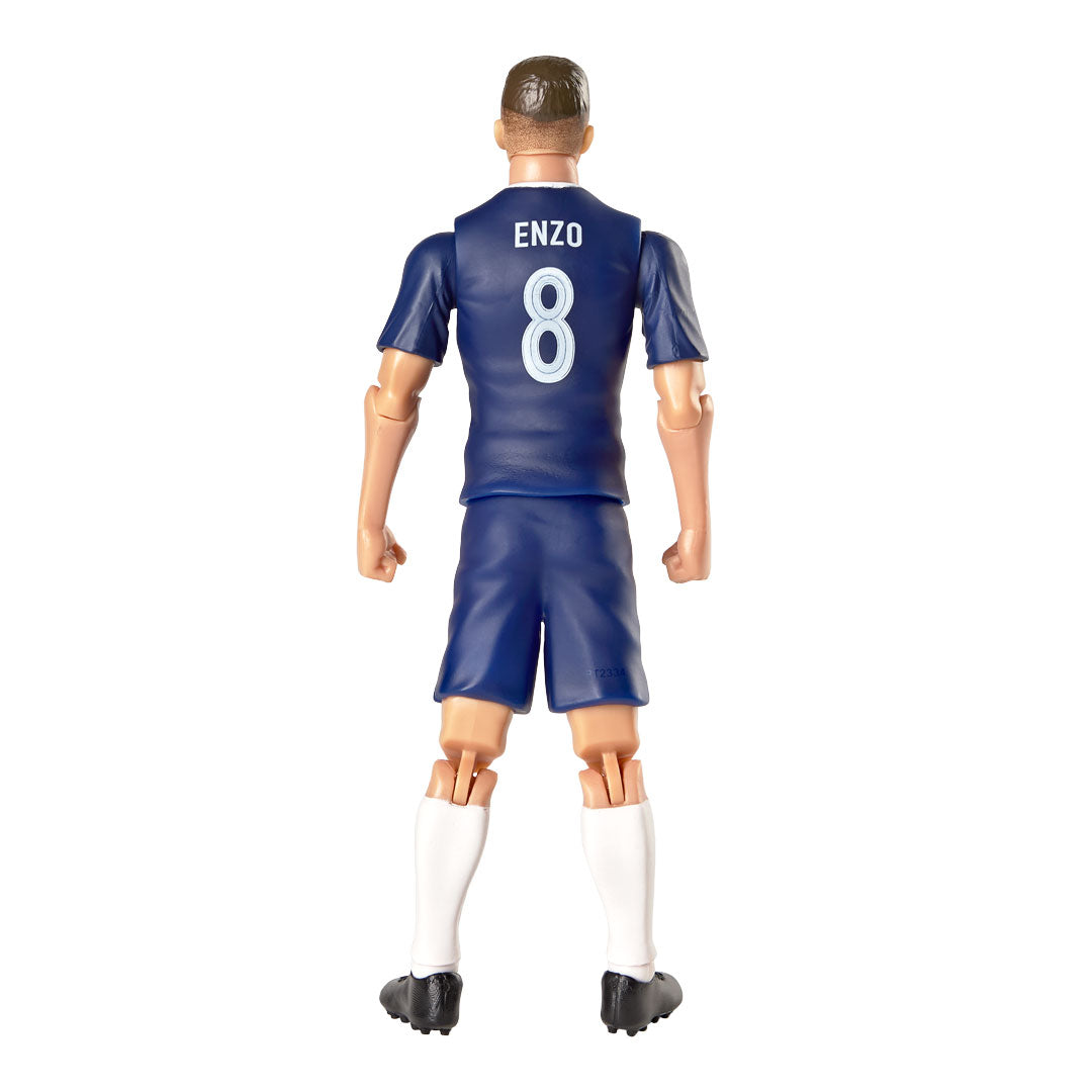 Chelsea Football Action Figure of Enzo Fernandez Wearing No. 8 Team Kit