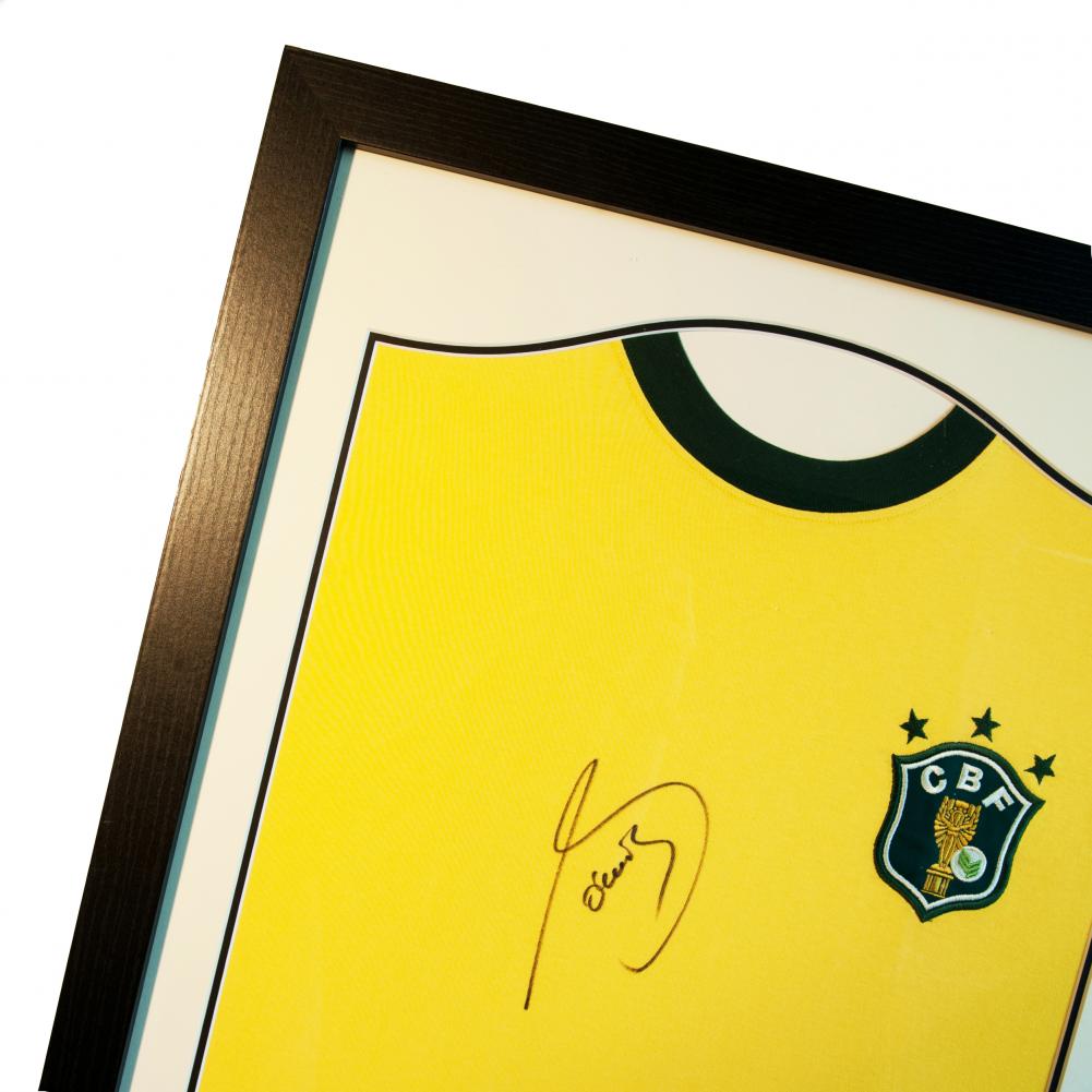 Authentic Framed Brazil Soccer Shirt Signed by Legendary Player Socrates