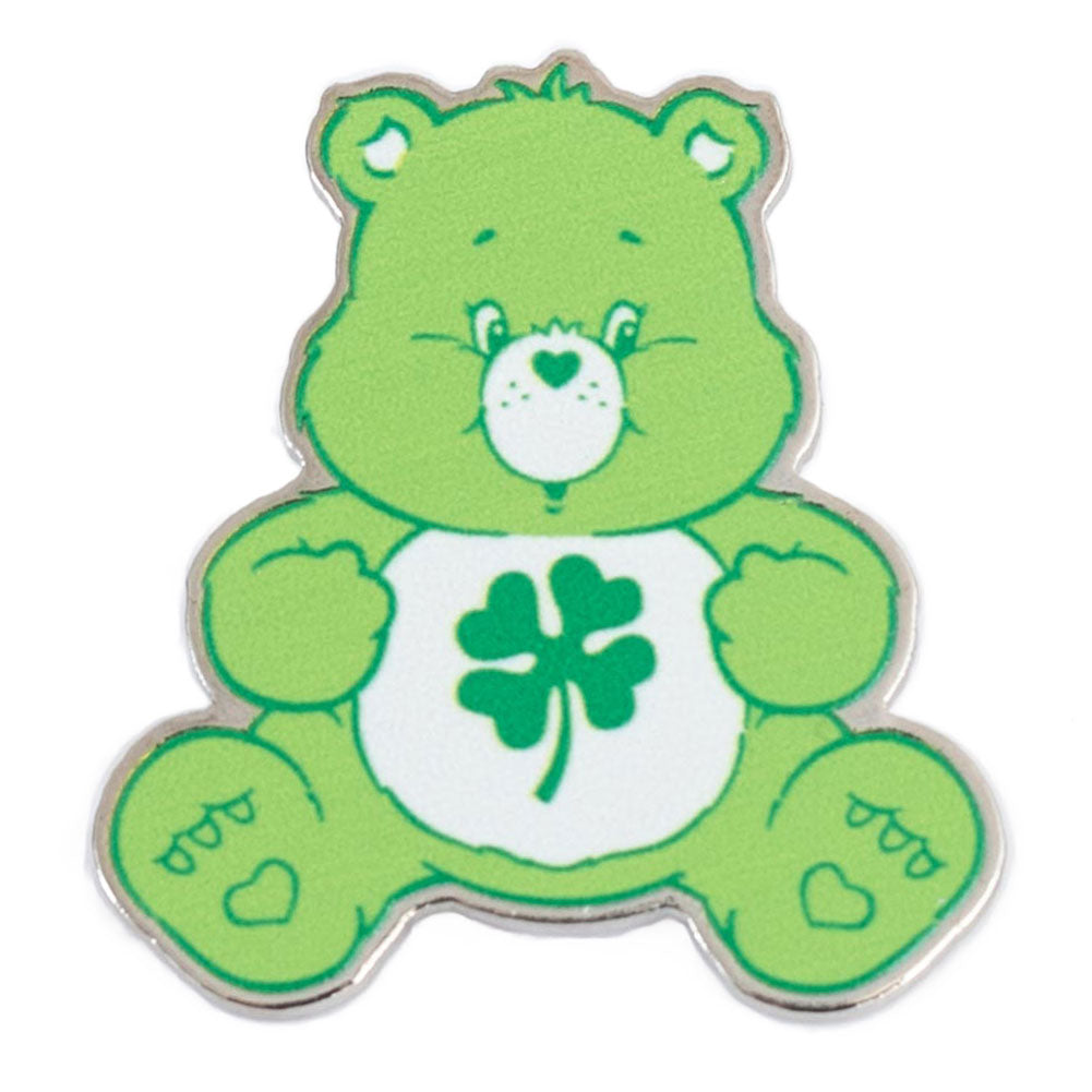Vibrant Enamel Care Bears Good Luck Pin Badge with Rubber Push Fixing