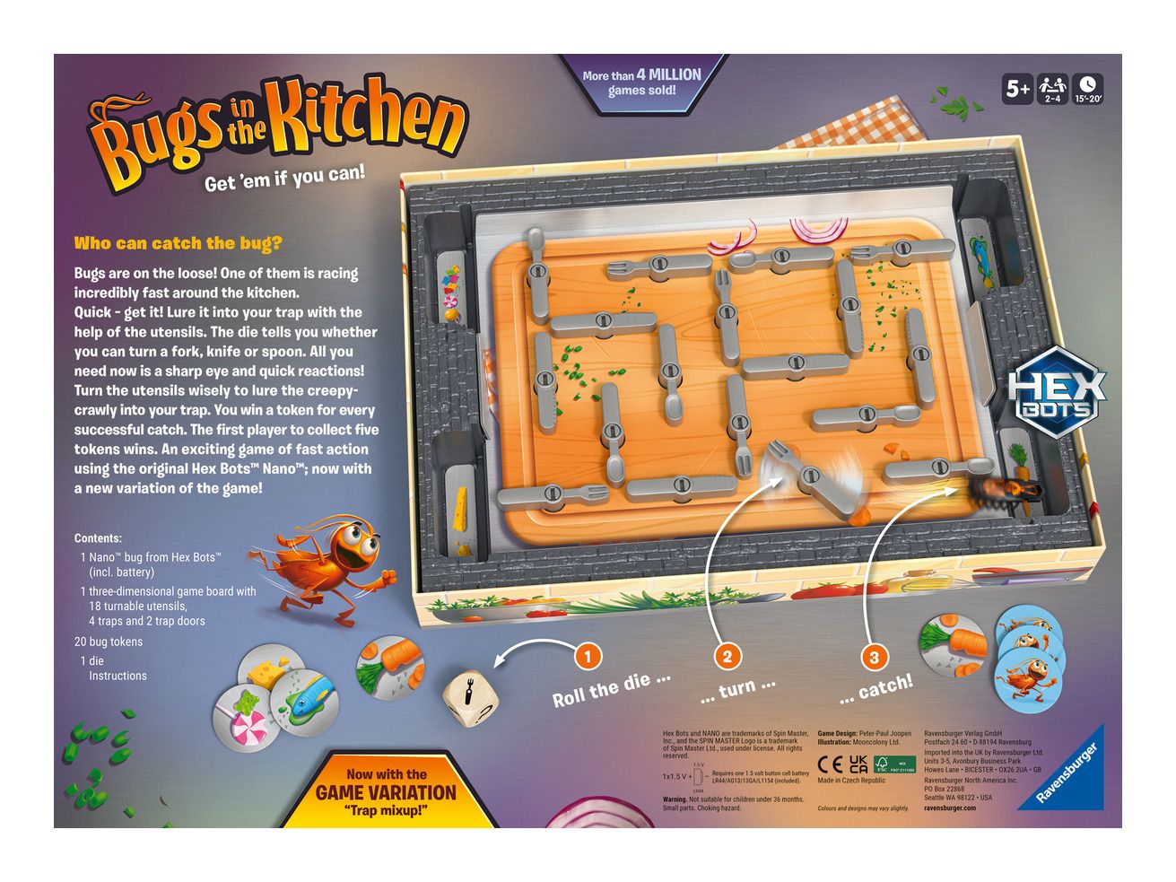 Fun Family Game: Chase and Catch HEXBUG Nano in the Kitchen