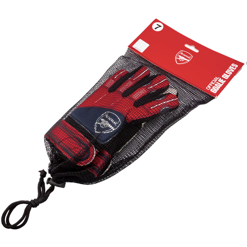 Youth-sized Arsenal Football Club Goalkeeper Gloves for Enhanced Performance