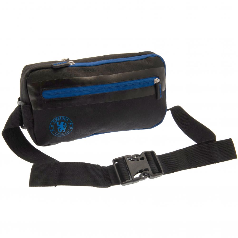 Stylish Chelsea FC Adjustable Cross Body Bag in Black