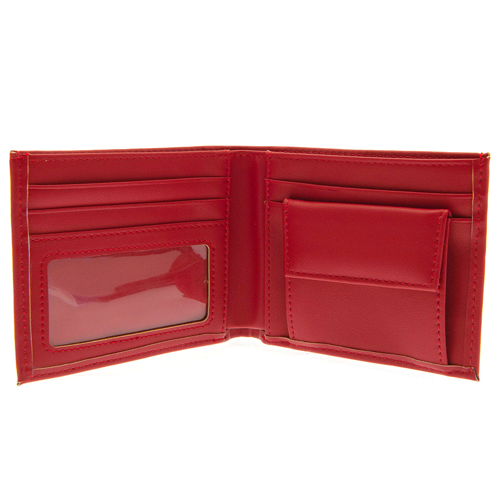 Colorful Polyurethane Wallet with Arsenal FC Printed Club Crest