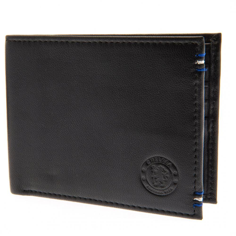 Chelsea FC Stylish Leather Wallet with Blue - White Stitching