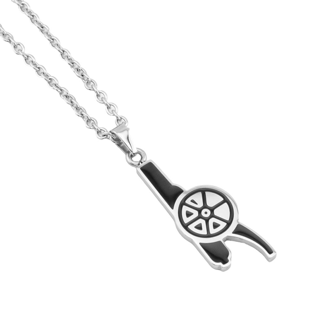 Arsenal Football Club Colorful Cannon Design Stainless Steel Pendant with Ball Chain for Accessories