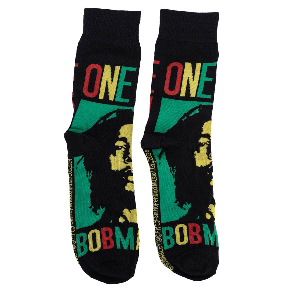 Bob Marley Themed Black Mug and Sock Gift Set for Peaceful Mornings