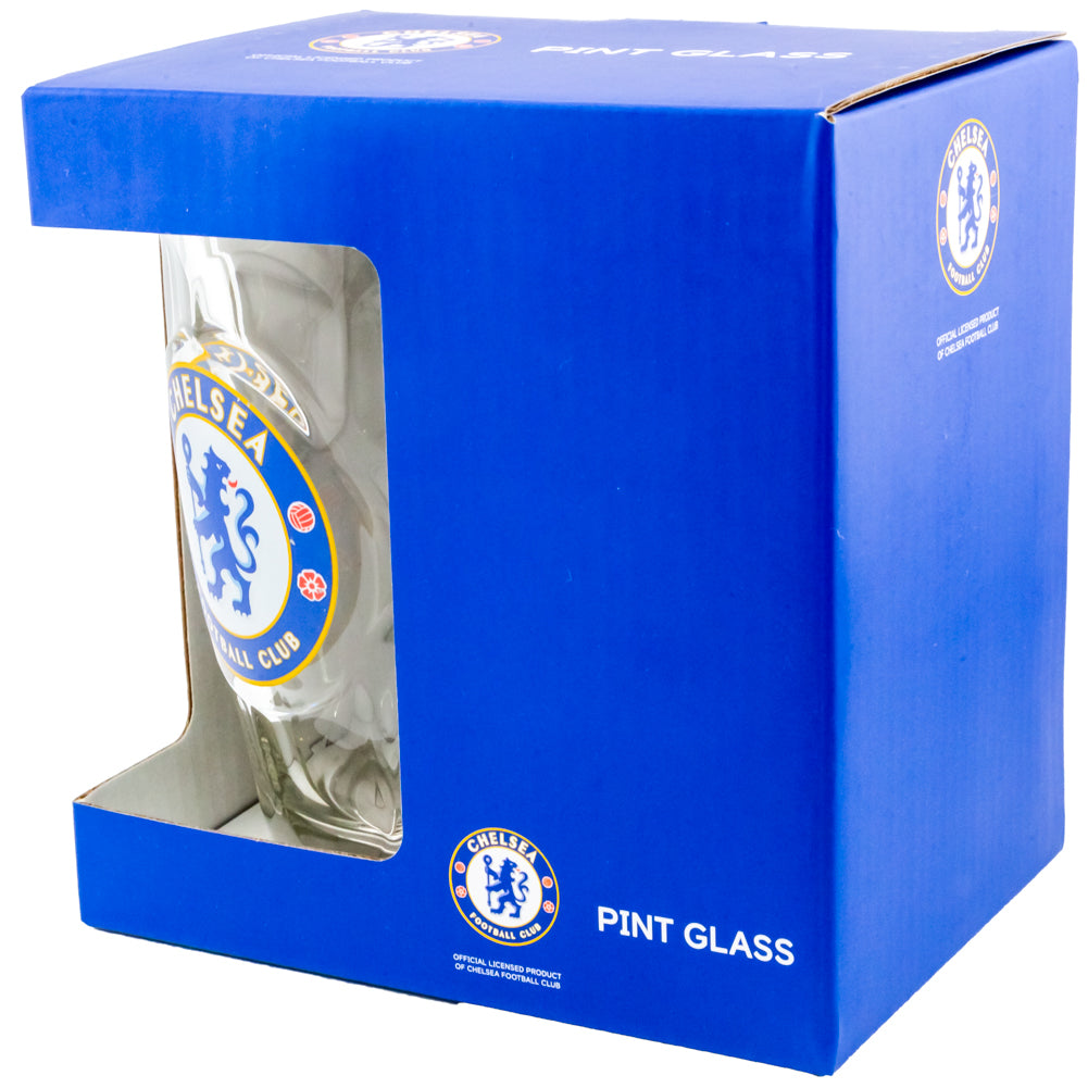 Chelsea Football Club Stylish Dimple Design Pint Glass Tankard