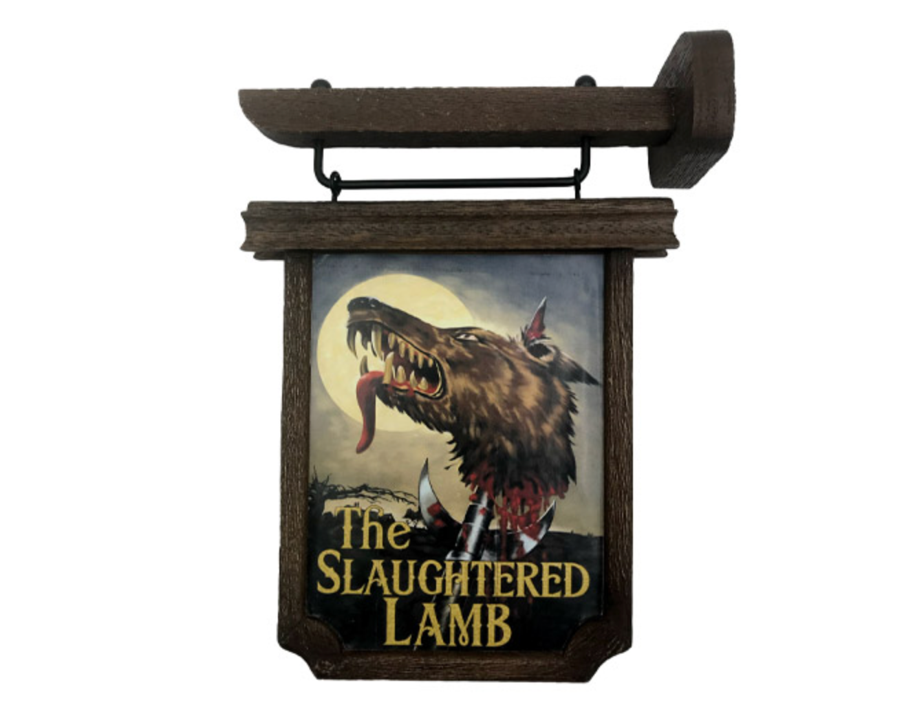 Authentic Scaled Prop Replica of The Slaughtered Lamb Pub Sign from the Movie An American Werewolf In London
