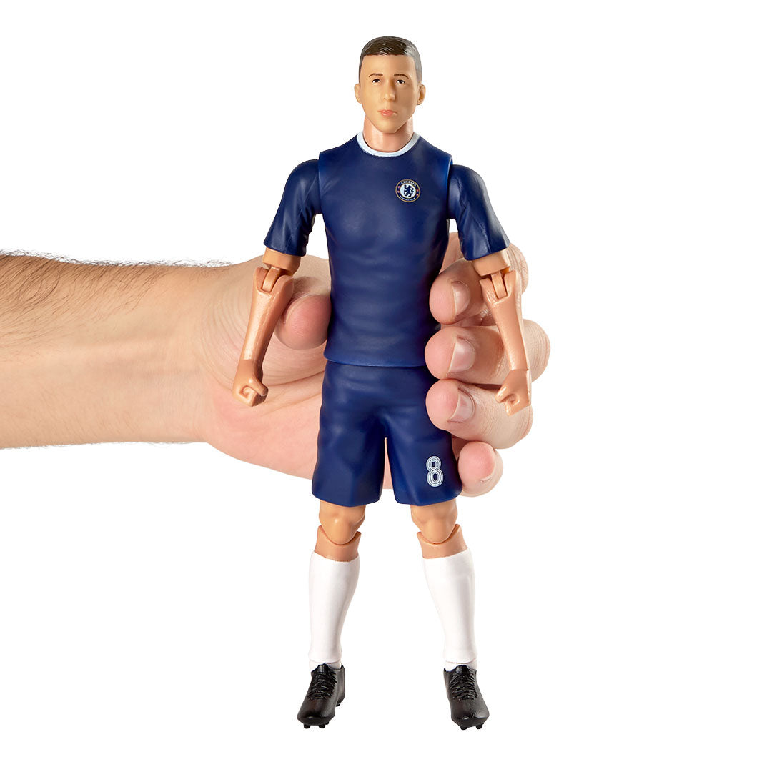 Chelsea Football Action Figure of Enzo Fernandez Wearing No. 8 Team Kit