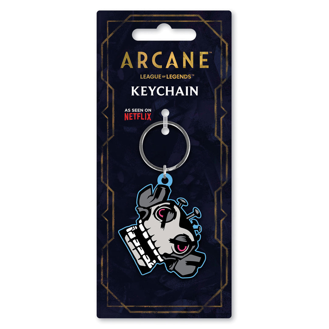 Arcane Monkey Bomb Themed PVC Keychain - A Collectible Keyring Accessory