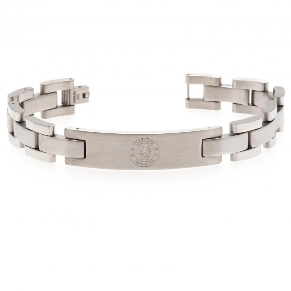 Engraved Stainless Steel Chelsea FC Football Club Bracelet for Fans