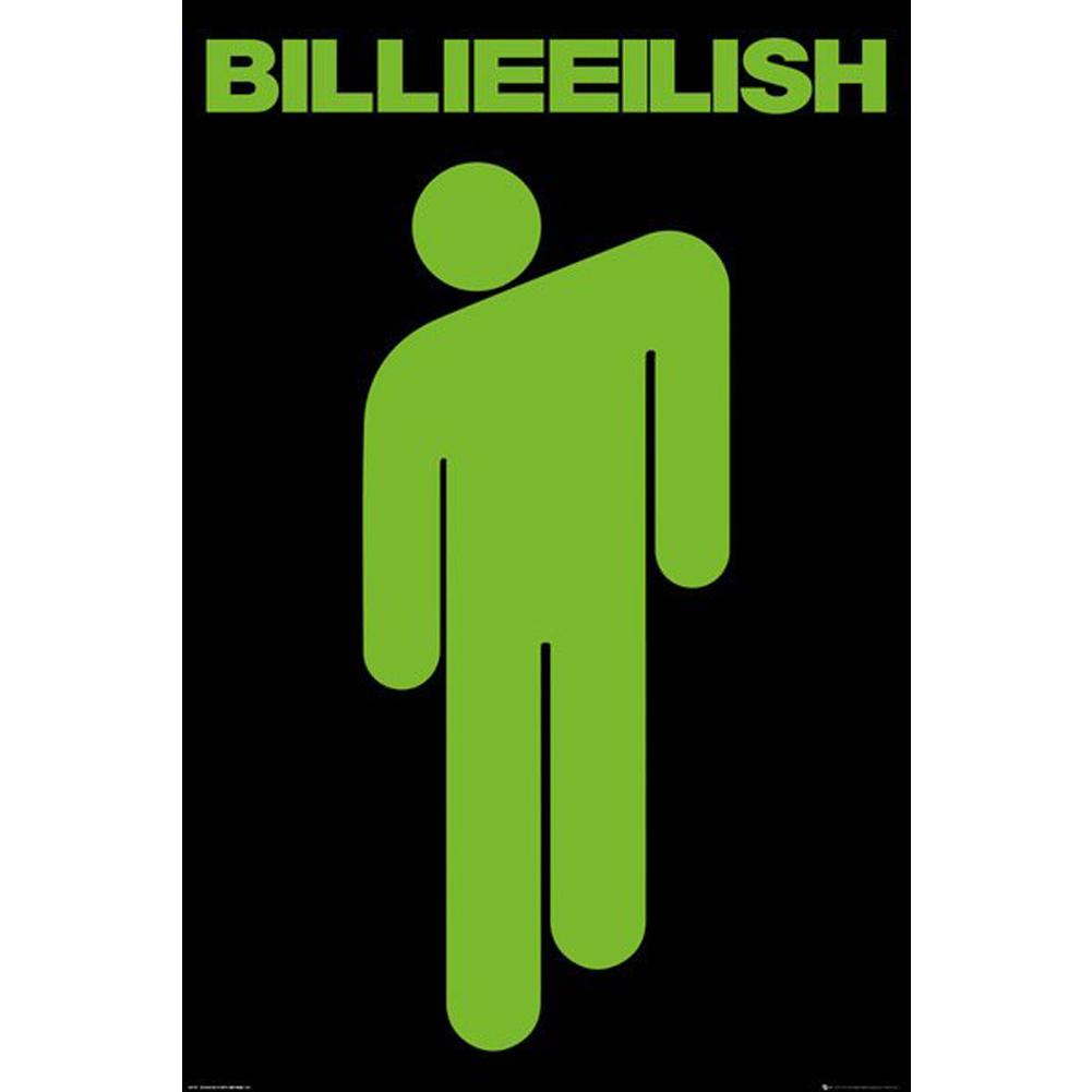 High-Resolution Billie Eilish Stickman Maxi Poster on Gloss Paper