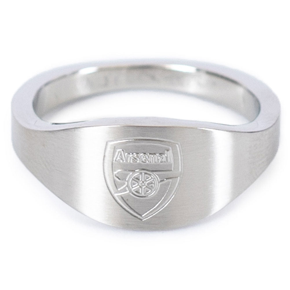 Small Oval-shaped Arsenal FC Stainless Steel Ring for Fans