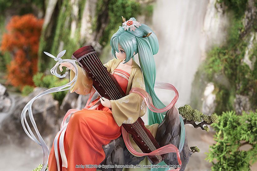1/7 Scale PVC Statue of Hatsune Miku in Gao Shan Liu Shui Traditional Chinese Style