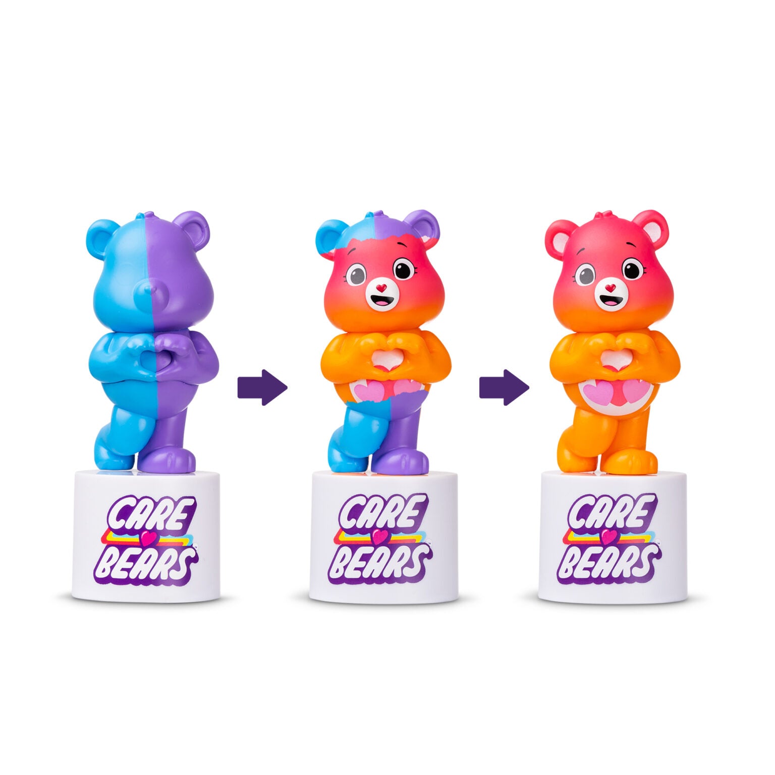 Care Bears 12-Pack Peel & Reveal Surprise Collectible Figures