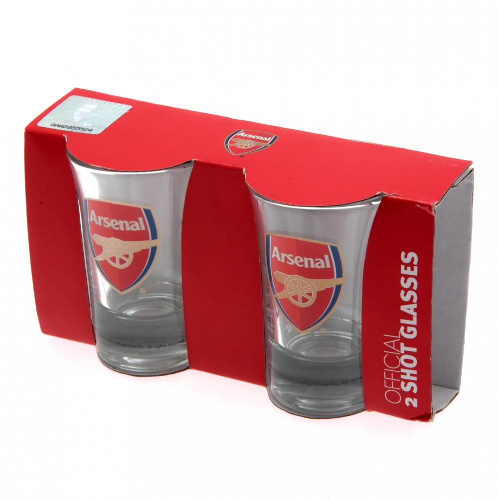 2-Piece Arsenal FC Full - Color Shot Glass Set