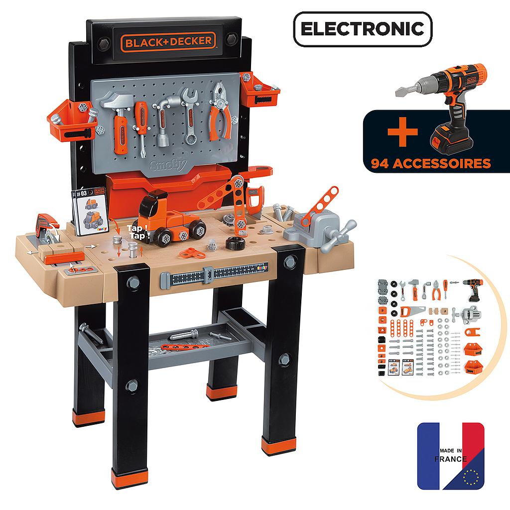Black & Decker Bricolo Ultimate Electronic Workbench Playset for Kids