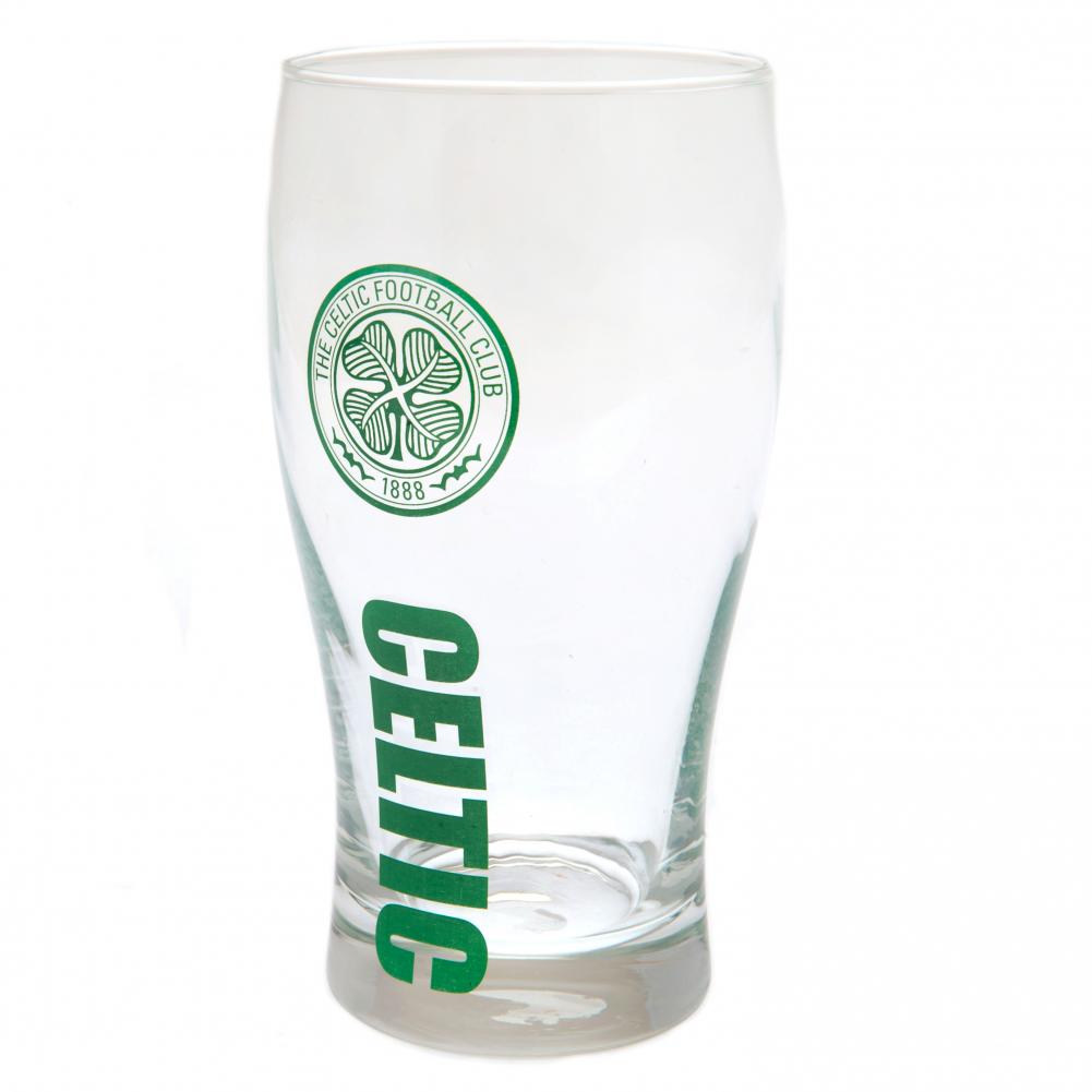 Celtic Football Club Branded Tulip-Style Pint Drinking Glass