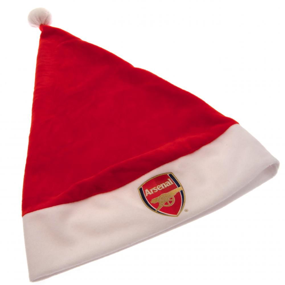 Arsenal Football Club Novelty Santa Hat with Crest and Pom Pom