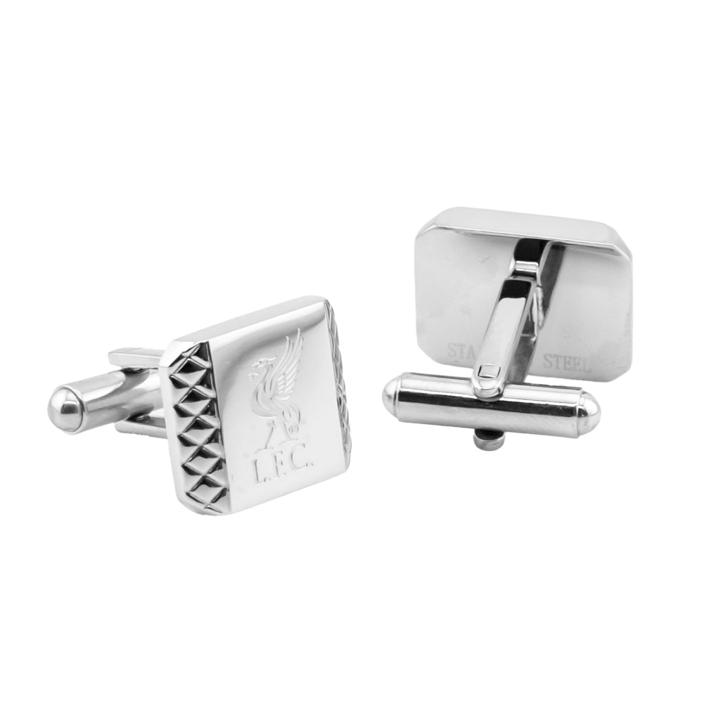 Stylish Liverpool Football Club Stainless Steel Patterned Dress Cufflinks for Gentlemen