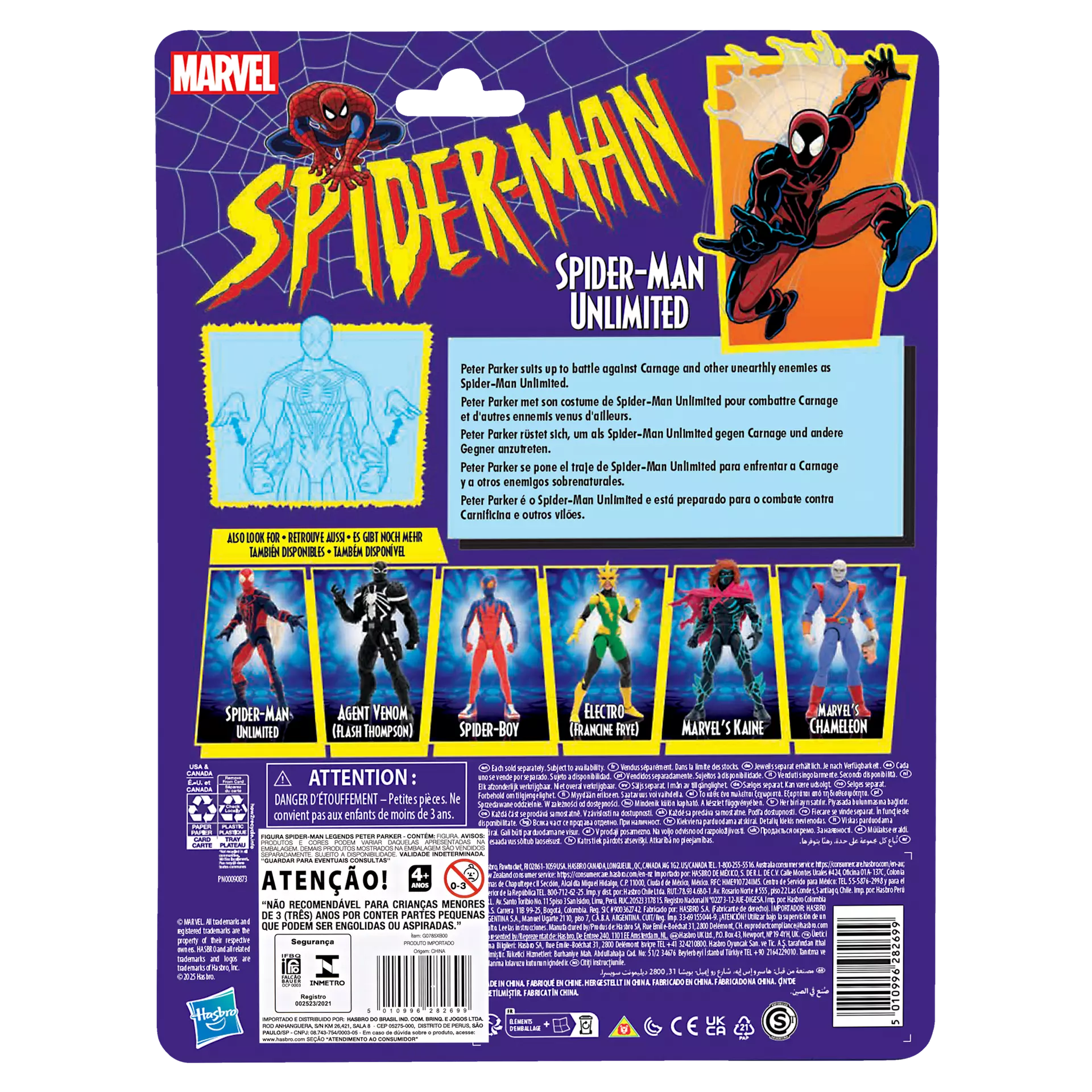 Hasbro Marvel Legends Series 6-Inch Spider-Man Unlimited Action Figure