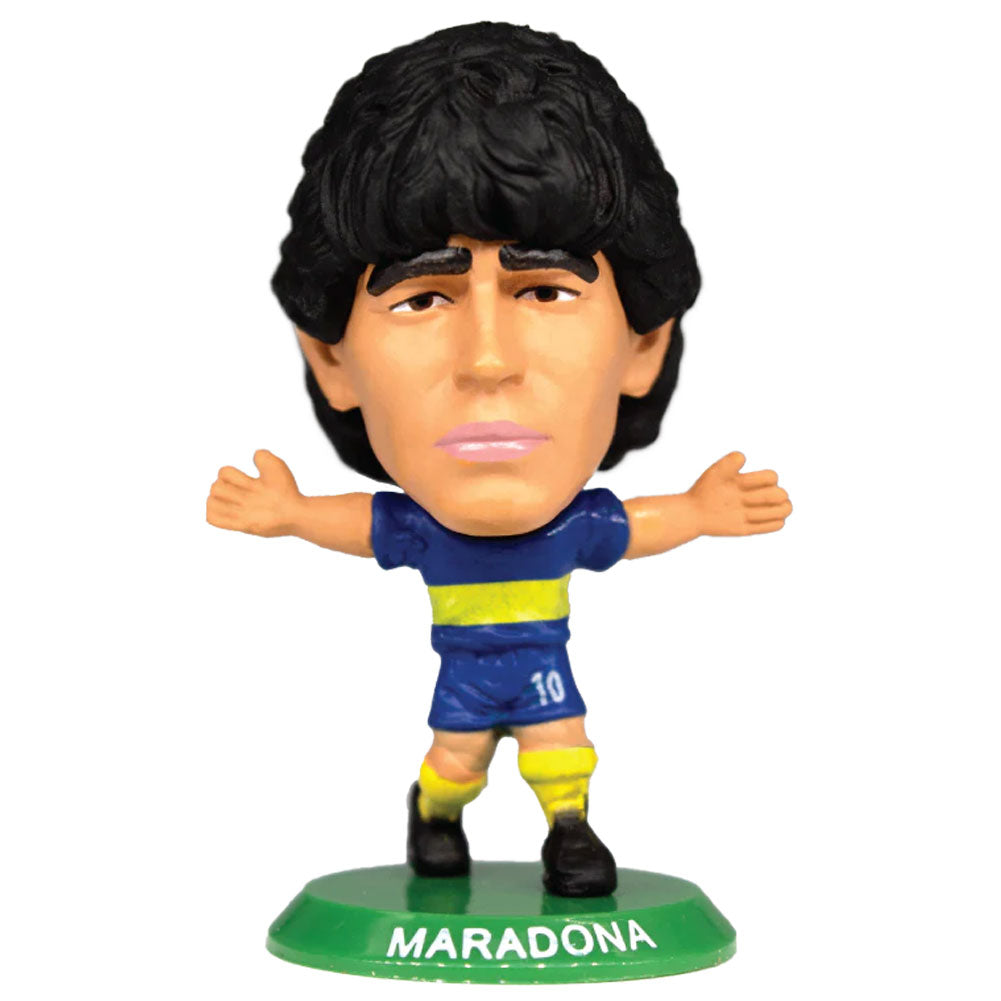 Collectible Maradona Soccer Figurine in Boca Juniors Classic Uniform - SoccerStarz Series