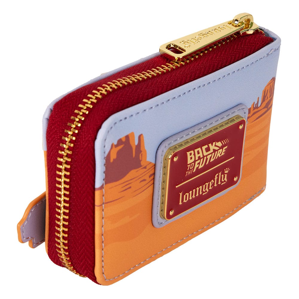 Loungefly 40th Anniversary Back To The Future Delorean Inspired Accordion Style Wallet for Everyday Use