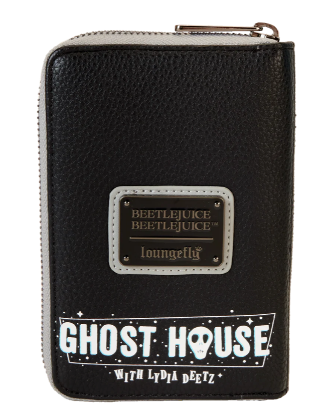 Loungefly Warner Bros Beetlejuice 2 Lydia Deetz Cosplay Style Zip Around Wallet