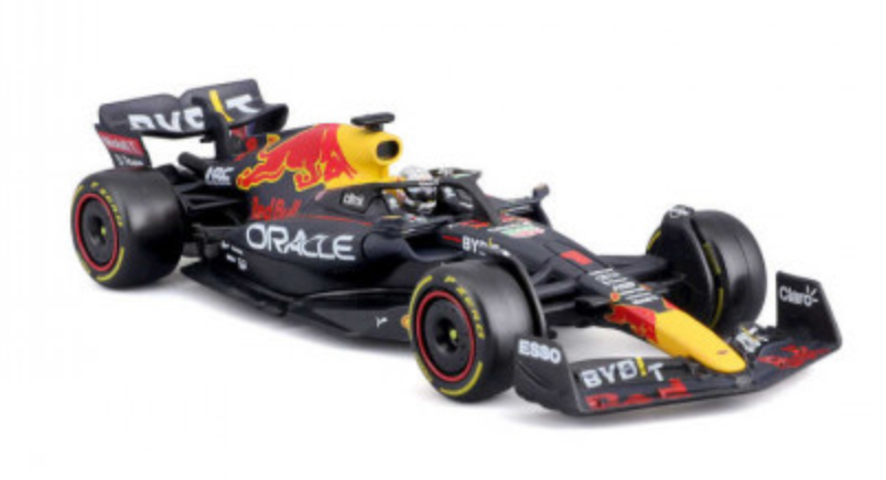 2022 Formula 1 Red Bull Racing RB18 Max Verstappen Official 1:43 Die - cast Model with Helmet