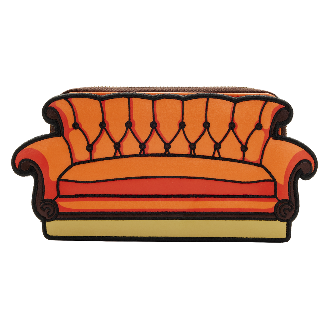 Loungefly Licensed Friends Introduction Couch-Styled Zip Around Wallet for Fashion Lovers