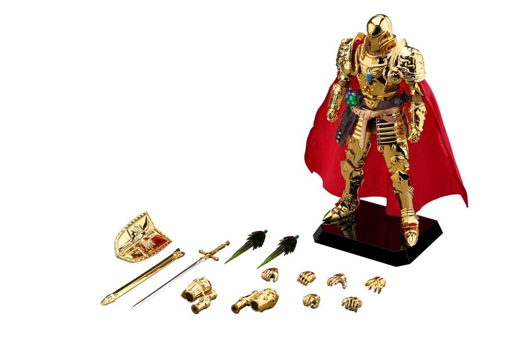 Marvel Dynamic Action Heroes Collectible Figure - Medieval Knight Iron Man with Golden Armor, PX Previews Exclusive Edition