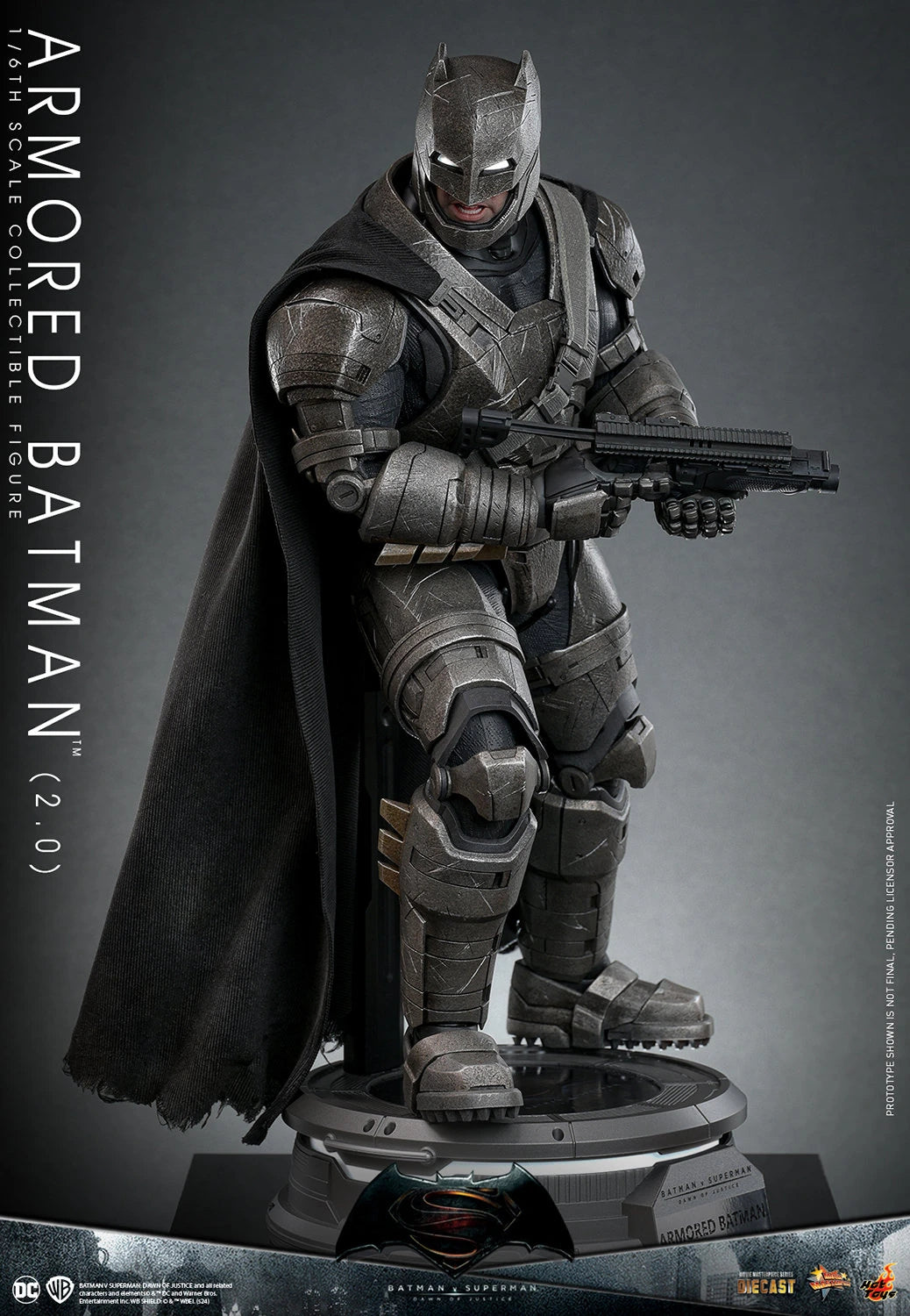 Hot Toys Highly Detailed 1/6th Scale Collectible Figure of Armored Batman (2.0) from Batman v Superman: Dawn of Justice