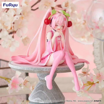 Hatsune Miku Vocaloid Sakura Miku Collectible Noodle Stopper Figure in Pearl Color (2022 Edition)