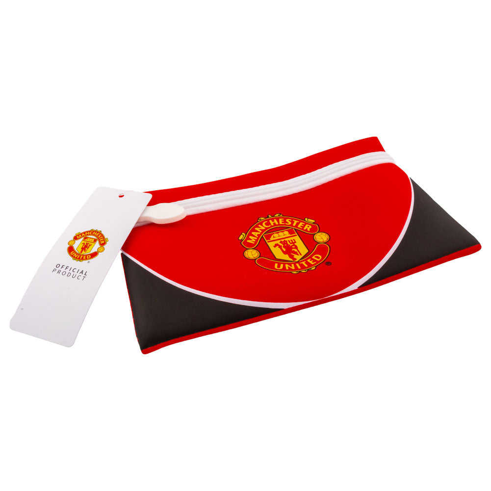 Manchester United FC Stylish Red - Black Swoop Neoprene Pencil Case