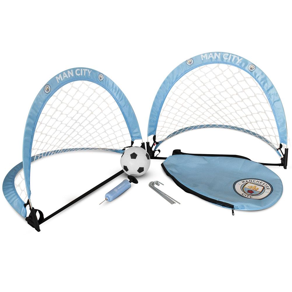 Outdoor Manchester City FC Foldable Skill Football Goal Set with Accessories