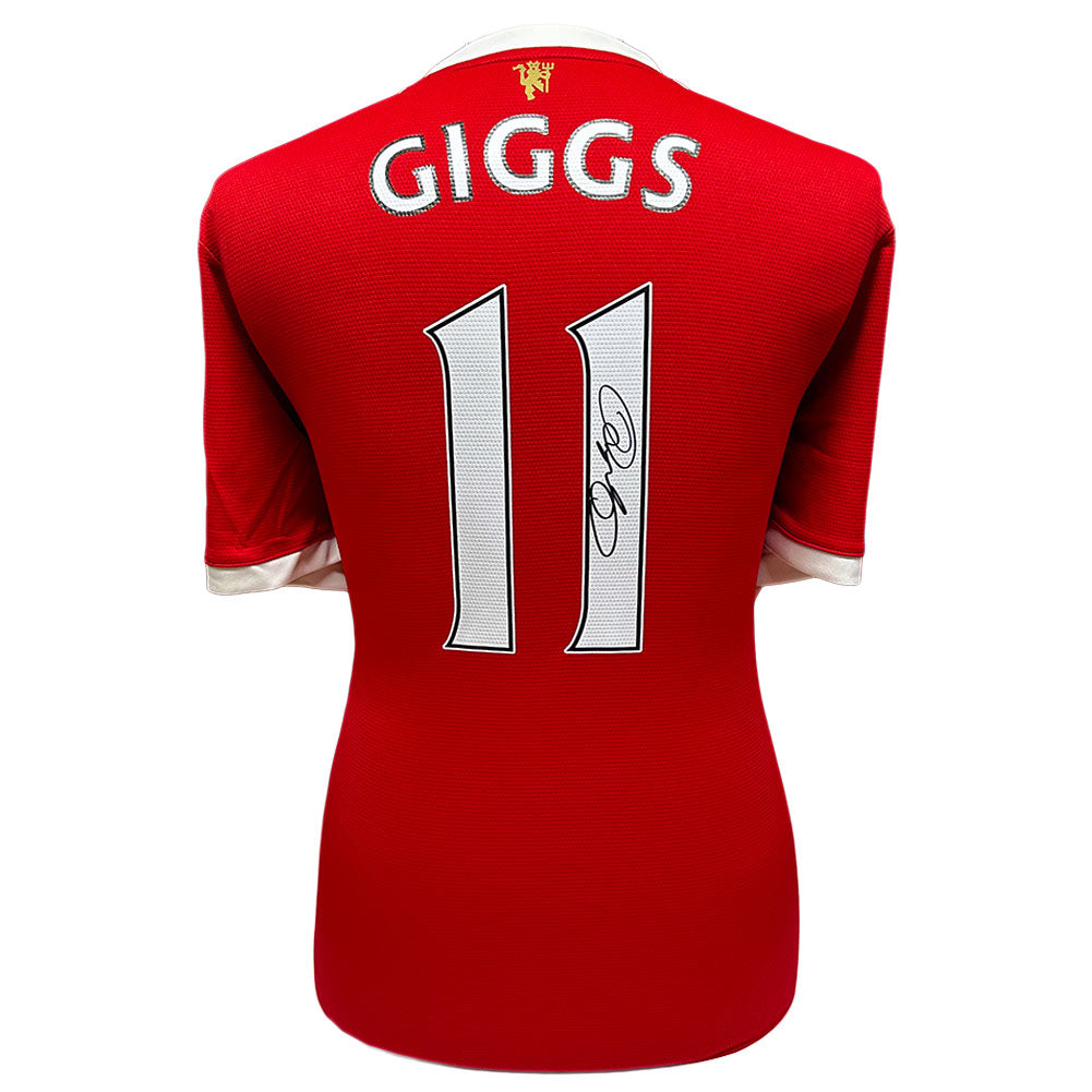 Authentic Ryan Giggs Signed Manchester United 2021 - 2022 Replica Shirt