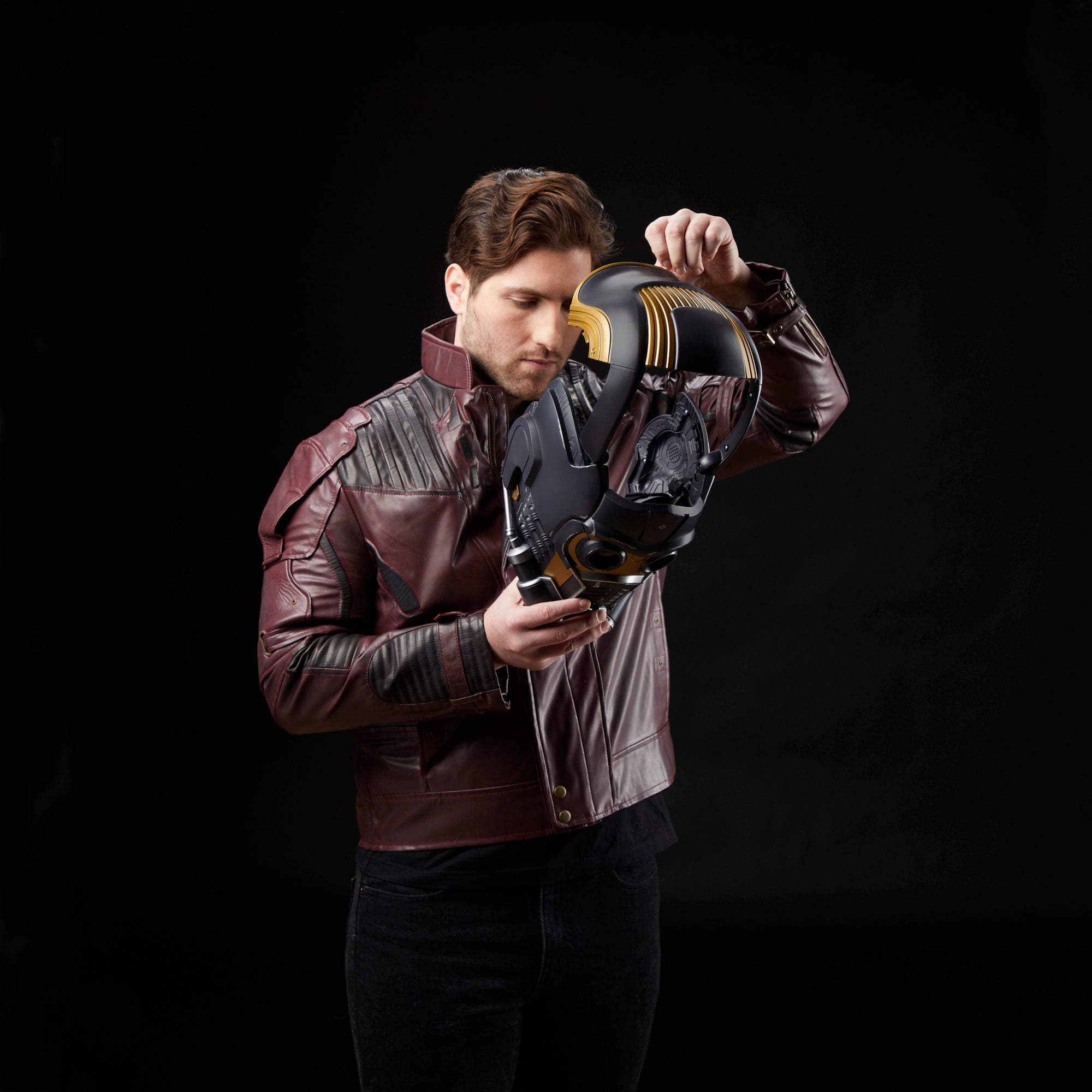 Marvel Legends Collectible Series Guardians of the Galaxy Star - Lord 1:1 Scale Premium Role - play Helmet for Fans